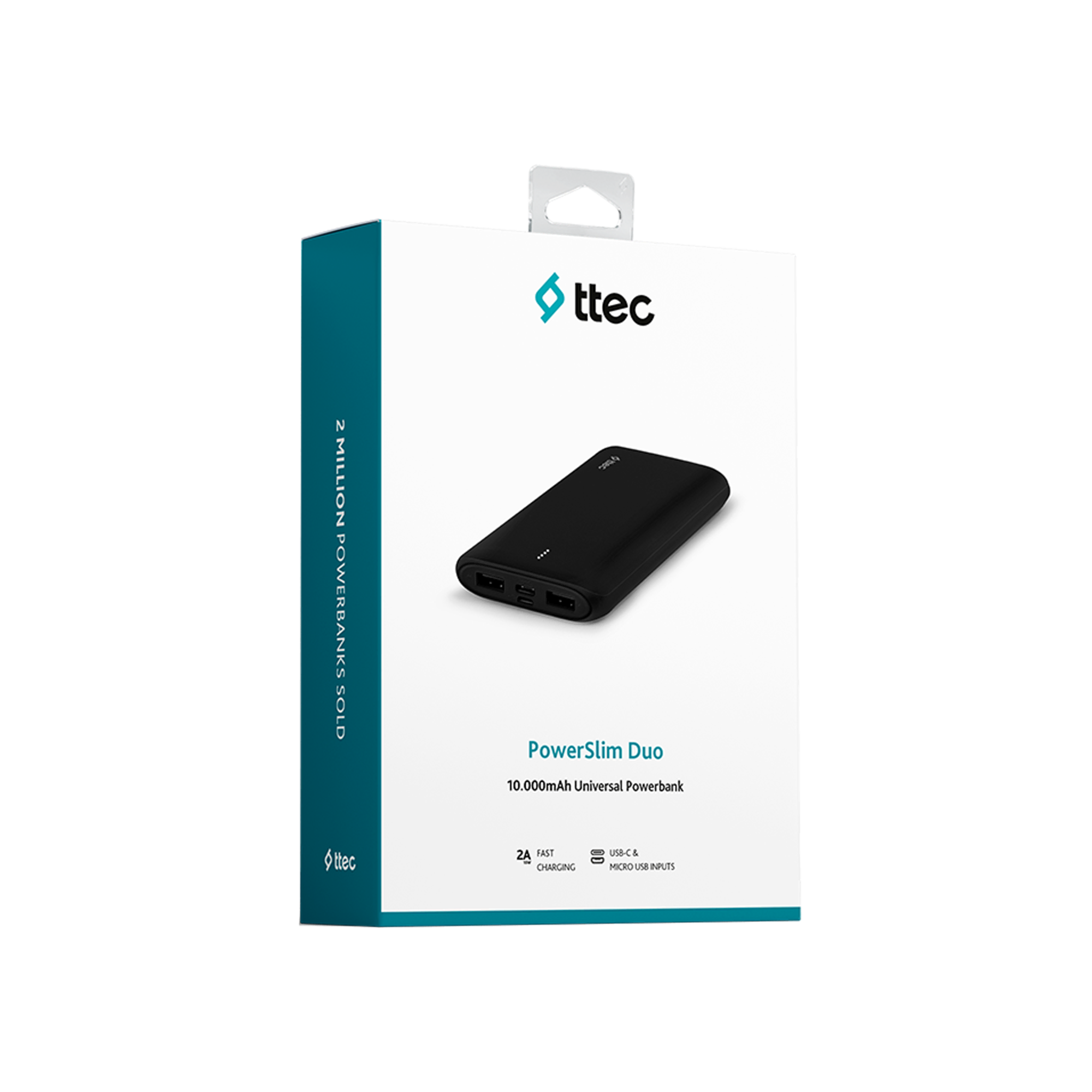 Ttec 2BB163S PowerSlim Duo 10.000mAh Ta Powerbank