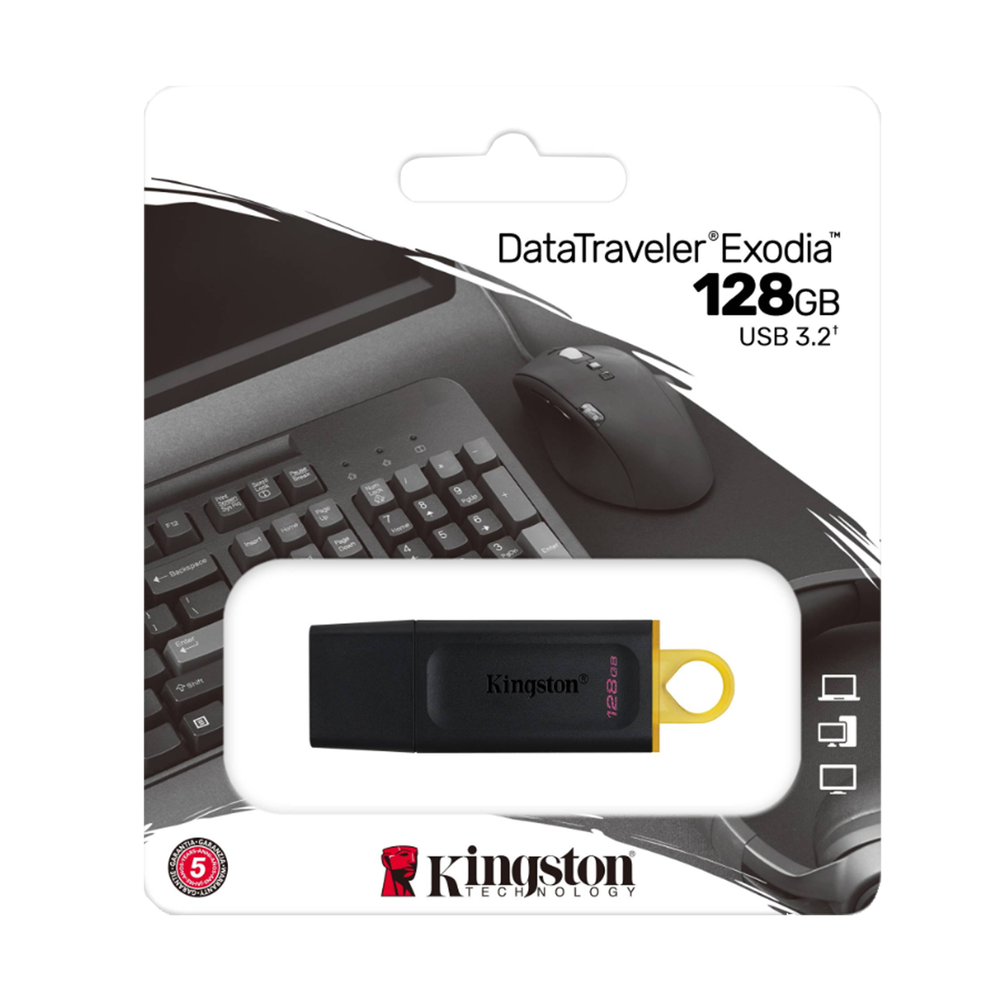 Kingston 128 GB USB Bellek - DTX/128GB  Çevre Birimleri