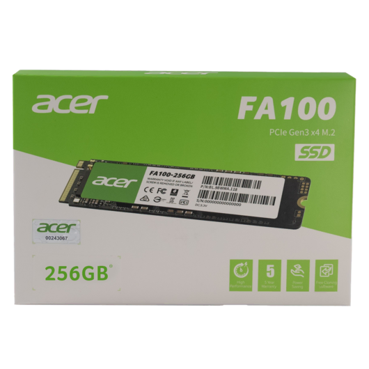 Acer FA100 PCIe NVMe 256GB Çevre Birimleri