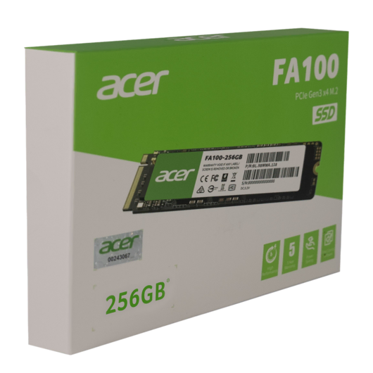 Acer FA100 PCIe NVMe 256GB Çevre Birimleri