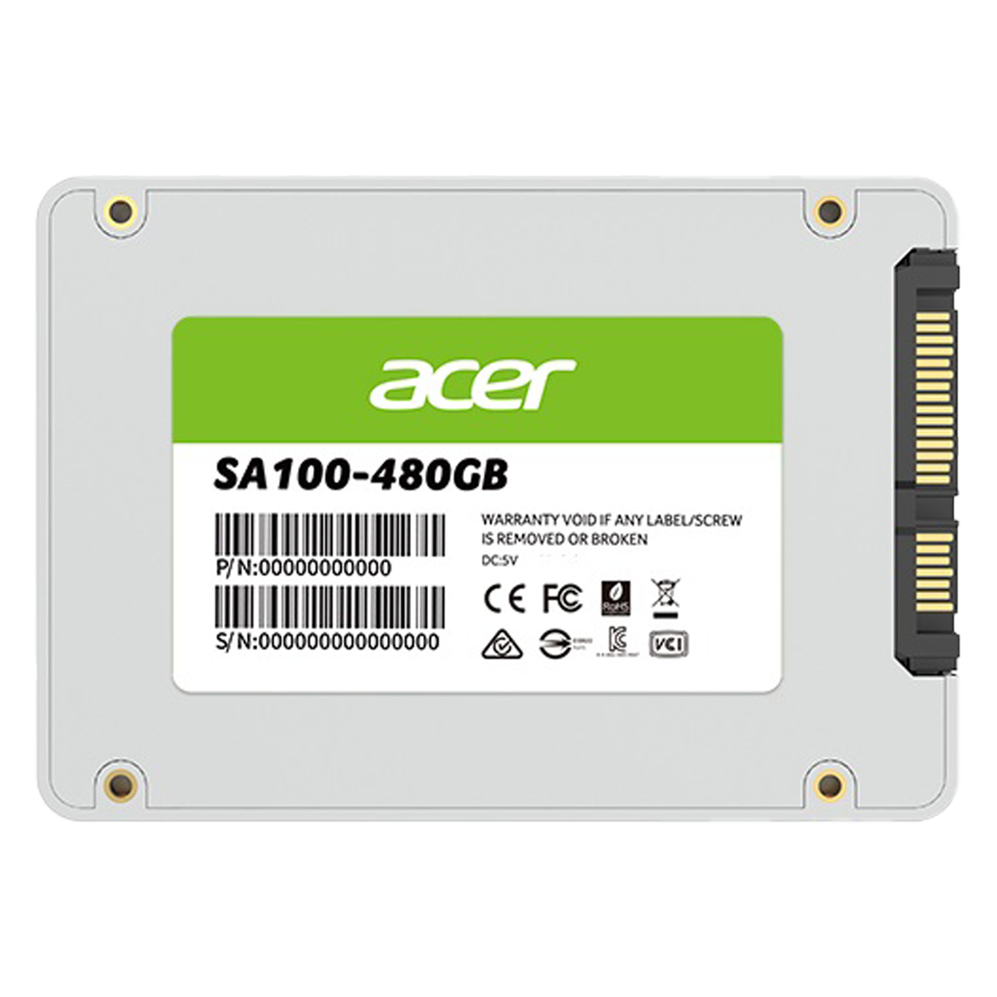 ACER SSD SA100 2.5'' 480GB Çevre Birimleri