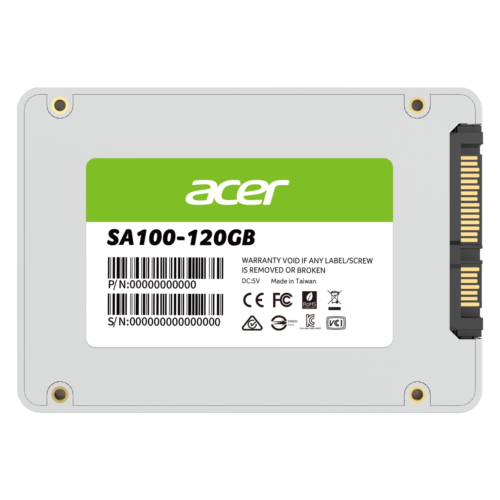 ACER SSD SA100 2.5'' 120GB Çevre Birimleri